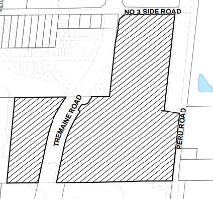 Map of development area Map of development area