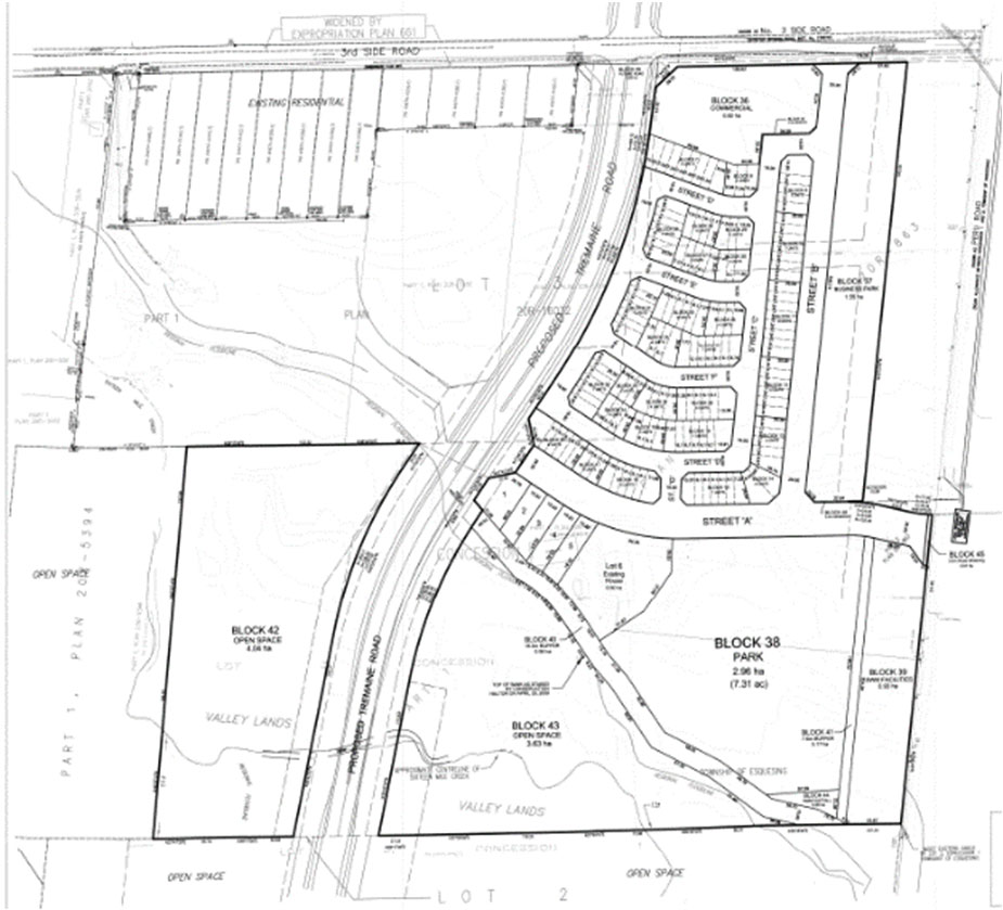 Map of development area Map of development area