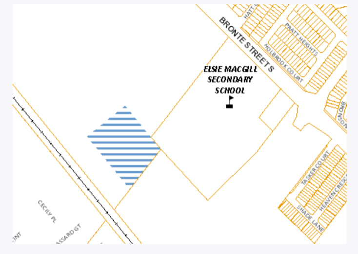Map of development area